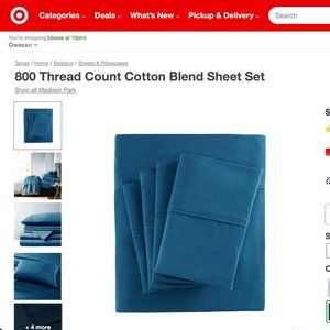 Target Brand Queen Bed Sheet Set